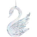 Elegant Clear Acrylic Swan Ornament - 4 Inches - Christmas >> Ornaments >> Birds - by Kurt Adler - view 2