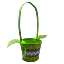 Basket Chevron/Dots Green - Green