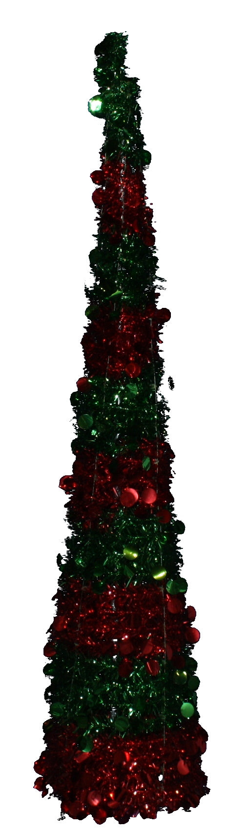 Pop-up Tinsel Tree - 5.5 Feet Tall - - The Country Christmas Loft