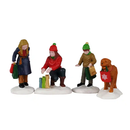Festive Holiday Shoppers - 4 Piece Set - Caddington - by Lemax