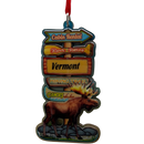 Vermont Moose Directions  Ornament