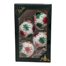 Krebs Value Glass Ornament 4 pack - Paint Splatter - Christmas >> Ornaments >> Glass - by Christmas By Krebs