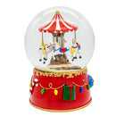 120MM Wind-Up Musical Revolving Carousel Water Globe