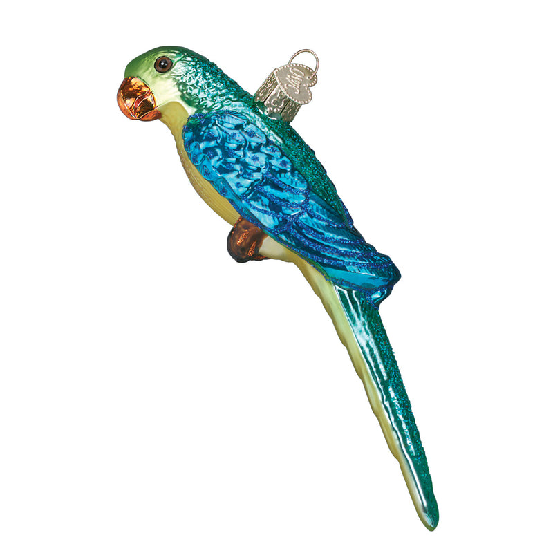 Parakeet Glass Ornament - The Country Christmas Loft