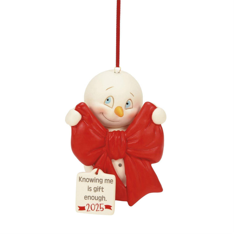 Knowing Me is Gift Enough - Dated Ornament