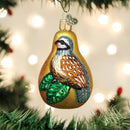 Partridge in a Pear Glass Ornament - Christmas >> Ornaments >> Birds - by Old World Christmas - view 4