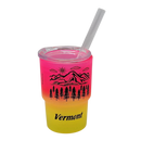 Vermont Green Mountains Glass 2oz Shooter - Golden Glow