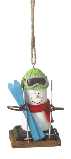 S'mores Winter Sport Ornament - Skiing - The Country Christmas Loft