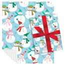 Holiday Children’s Roll Wrap – Friendly Snowman – 30" x 168"