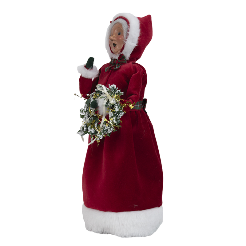 Red Velvet Mrs. Claus - 13 Inch