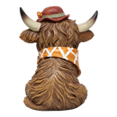 Dapper Highland Cow Figurine - Girl - 5 Inch