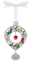 Jingle Bell Ornament - It's The Most Wonderful Time Of The Year - Metal - by Ganz