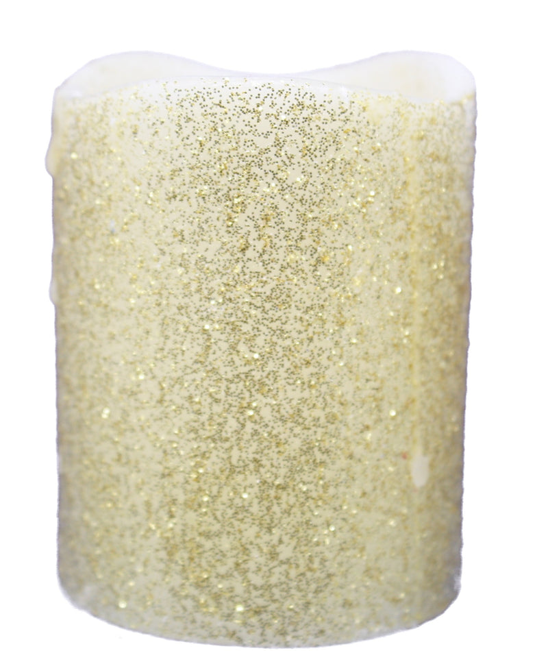 LED Candle Glitter Effect Candle - - The Country Christmas Loft