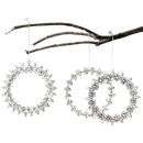 Rhinestone Wreath Ornament - - Christmas >> Ornaments >> Metal - by Park Hill Collections