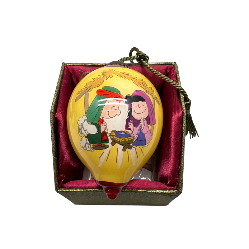 Peanuts Ne'Qwa Art Nativity Christmas Ornament