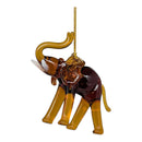 The Egyptian Glass Amber Elephant Ornament