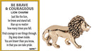 Be Brave & Courageous - Lion Charm - Gift Shoppe >> Jewelry >> Charms and Worry Stones - by Ganz
