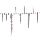 Crystal Clear Twisted Icicle Garland - 9 Foot
