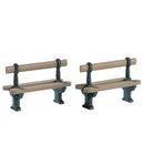Double Seated Bench - 2 Piece Set - Accessories - by Lemax - view 2