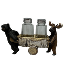 Bear And Moose Salt and Pepper Shaker Holder