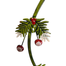 Snowman Wreath Yard Stake - 32 Inch
