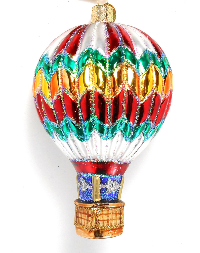 Hot Air Balloon (A) - White Zigzag - The Country Christmas Loft