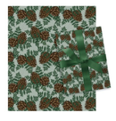 Botanical Roll Wrap - 30" x 168" - Pinecones and Evergreen