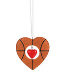 Sports Heart Ornament -  Basketball