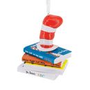Dr. Seuss Hat on Books Christmas Ornament - Christmas >> Ornaments >> Licensed - by Hallmark