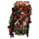 12 foot 4 Ply Luxury Matte Tinsel Garland - Red/Green