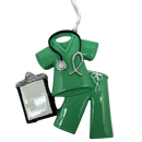 Occupation Scrubs Ornament - Green