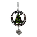 Merry Christmas Evergreen Tree - Colors of Christmas Ornament