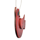 Wooden Cardinal Ornament - In flight Looking Back Right