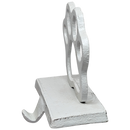 Cast Iron Paw Print Stocking Holder - White