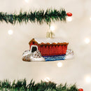 Covered Bridge Glass Blown Ornament - Christmas >> Ornaments >> Glass - by Old World Christmas - view 3