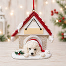 Ceramic Doghouse Ornament - Poodle White - Animals - by E&S Pets - view 2