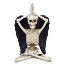 Yoga Skeleton Figurine - Urdhva Hastasana in Sukhasana Pose