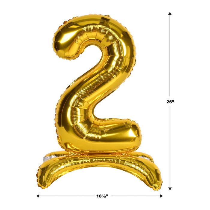 Self-Standing 26 Inch Balloon - Number "2"
