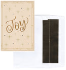 Joy Gold Foil Embossed Star & Border Card Collection