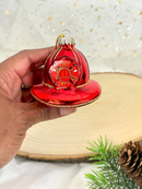 Blown Glass Firefighter Hat Ornament - Christmas >> Ornaments >> Occupational - by Christmas By Krebs - view 3