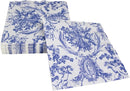 Romantic Toile Blue Cocktail Napkins - 20 Per Package
