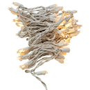 70 Indoor/Outdoor LED Icicle Lights - Warm White - White Wire