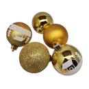 Shatterproof Decorated Ball Ornament Set -