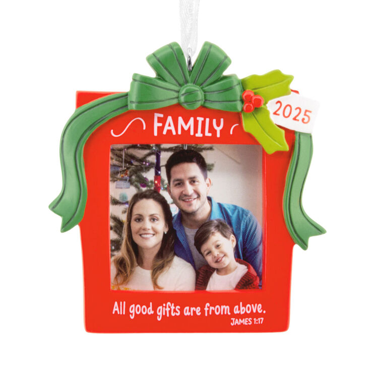 DaySpring Family Religious 2025 Photo Frame Hallmark Ornament