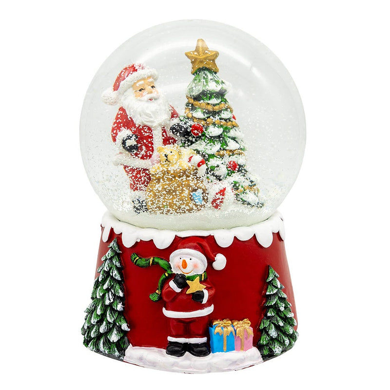 Musical 100mm Santa Snowglobe
