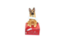 German Shepherd with Bone Ornament - Christmas >> Ornaments >> Animals - by E&S Pets