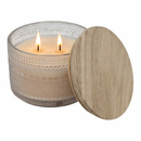 Glass Mug Candle with Wooden Lid - Sugar Cookie