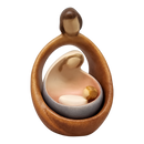 Modern Style Holy Family - Nesting Nativity - Color - 4.5 Inch