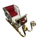 Black and White Holiday Sleigh - Large