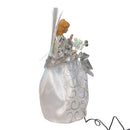 LED Fiber Optic Silver Angel Treetop - 12 Inches Tall